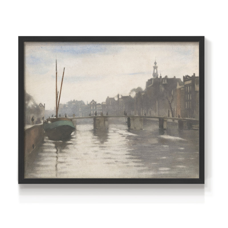 Paysages rétro-CCDV-reproduction encadrée, H 8 po x l 10 po, Noir
