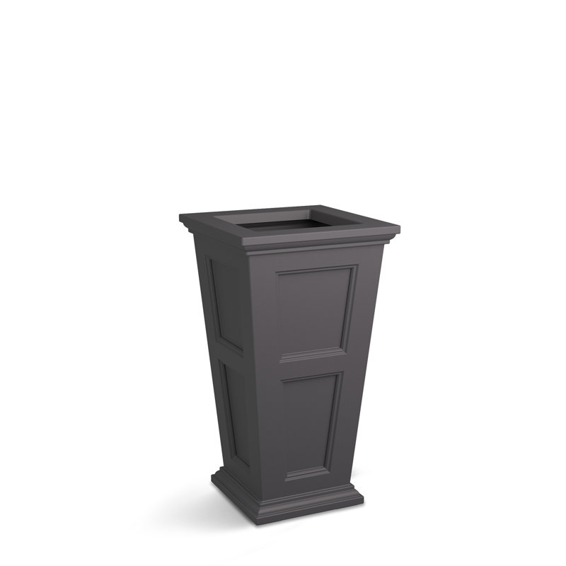 Anastasiya Polyethylene Pot Planter, Graphite Gray