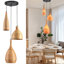 Luminaire suspendu en bambou 3 lumières Astacia