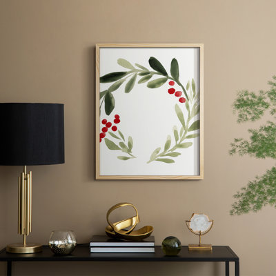 Christmas Holiday Art CCCXLVIII Framed Print - Solid Wood