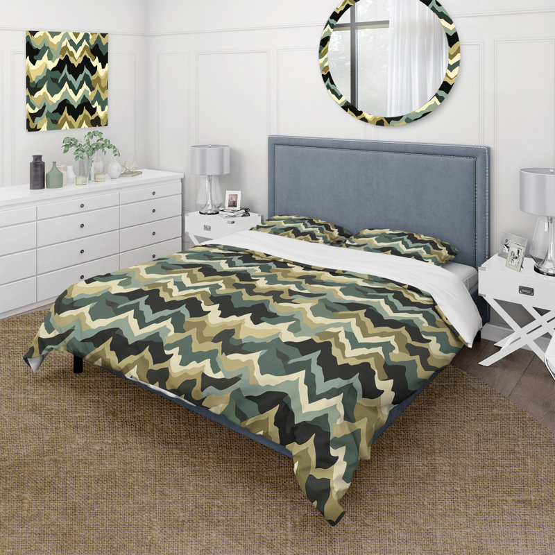 Ensemble de housse de couette Audine Rakeeba, Housse de couette simple + 1 taie décorative stan