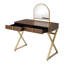 Bureau de coiffeuse 2 tiroirs avec miroir et plateau à bijoux