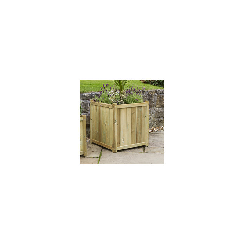 Randy Wood Planter Box, 65cm H x 60 cm W x 60 cm D