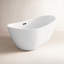 Baignoire de trempage autoportante en fibre de verre 67 po x 28 po Labrusca-1499274115