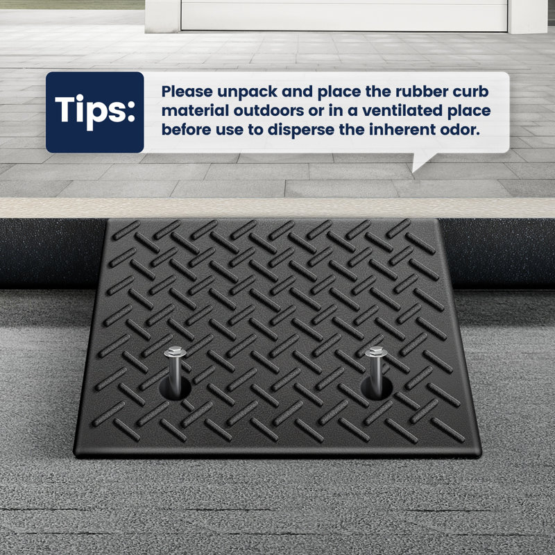 Rubber Curb Ramps（Set of 2）