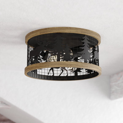 Cerf 2-Light 12" Flush Mount