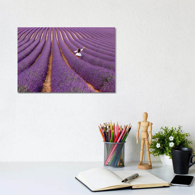 Violet 1 Piece Wrapped Canvas Wall Art, 20.32 cm H x 30.48 cm W