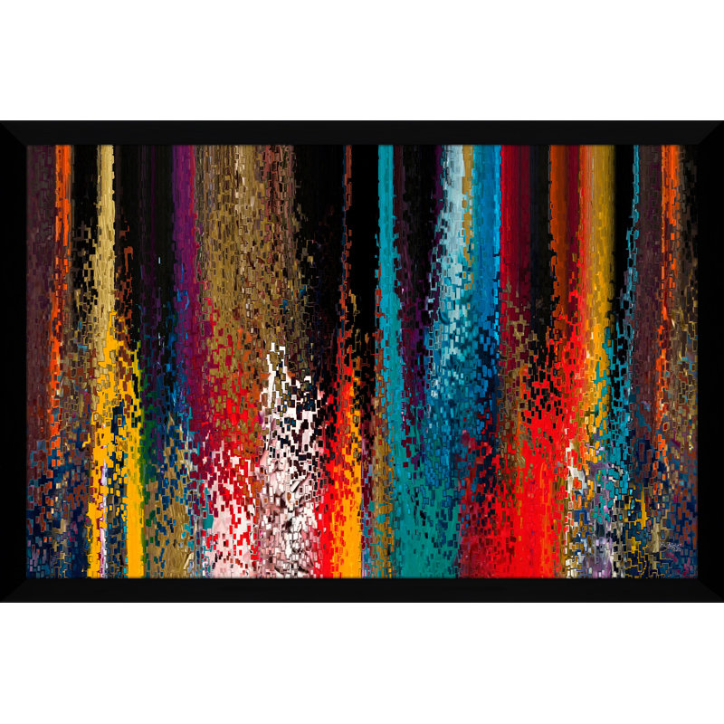 " Continuous Conversion. Matthew 18:3. " by Mark Lawrence, 33.5" H x 49.5" W x 1" D, Black Framed