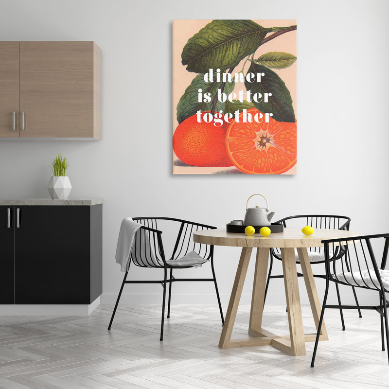 «Dinner Better Together» par Lil 'Rue, H 48 po x l 36 po