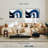 Avery Blue Abstract Curves-107871533
