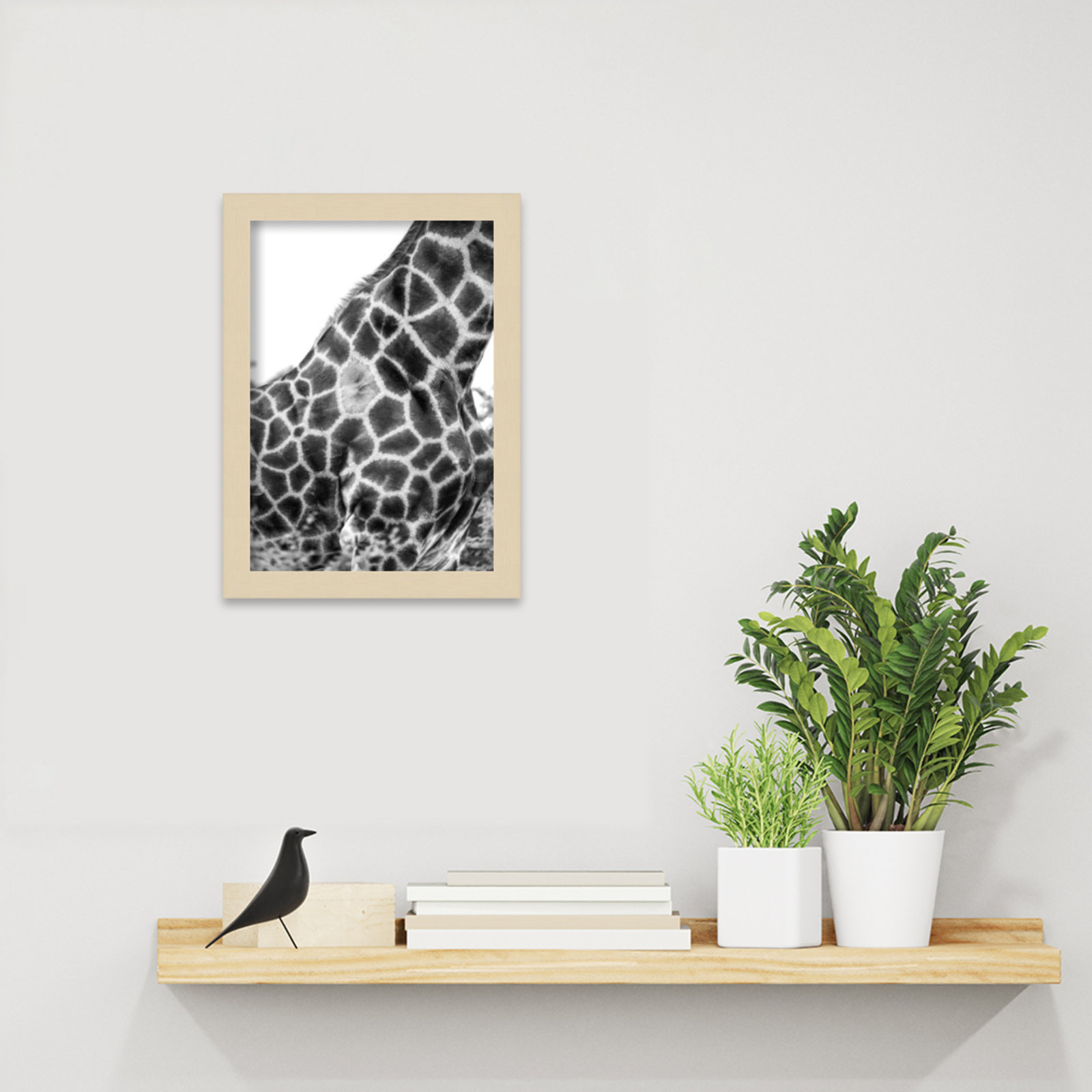 Rochellt "Super Safari No. 3 Giraffe" Print, Brown, 13" H x 10" W