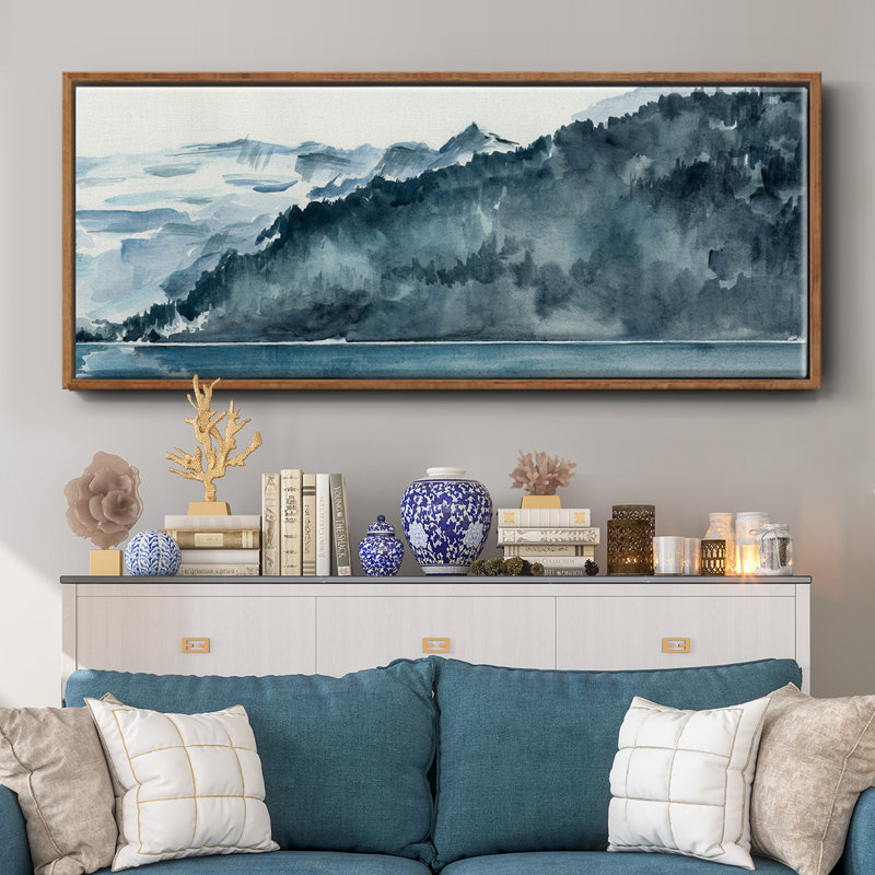 Winter Fjords II- Framed Canvas