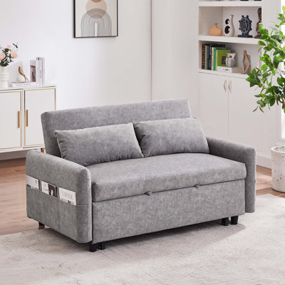 Jahidul Upholstered 55'' Sleeper Sofa
