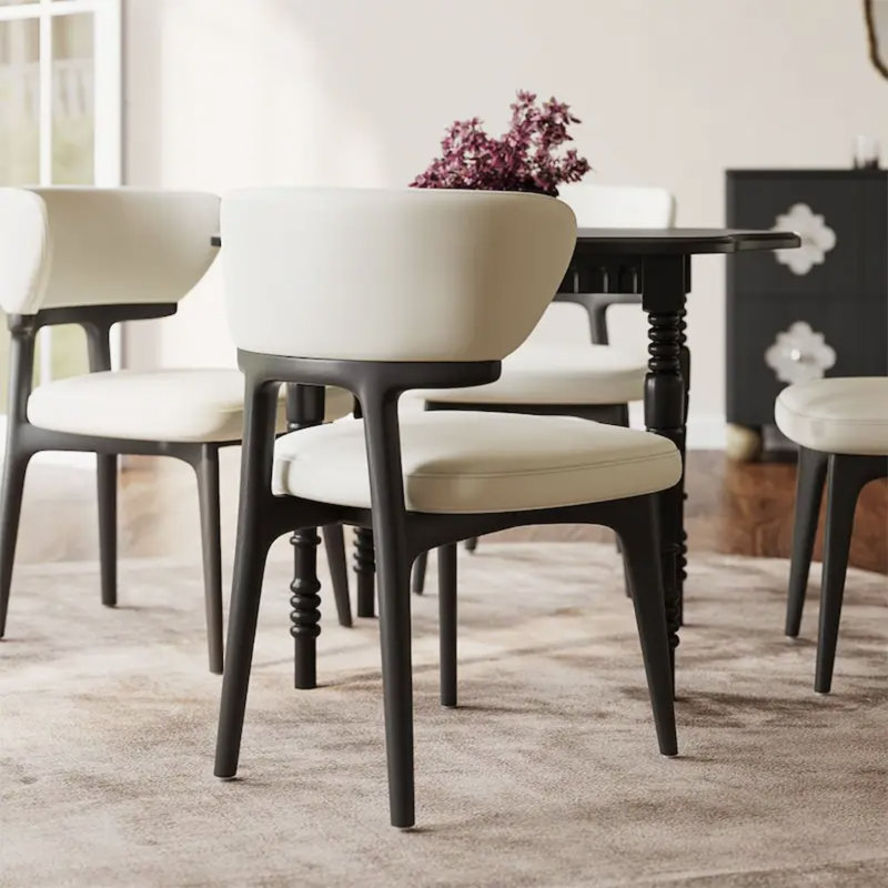Chaise rembourrée Modern, Beige
