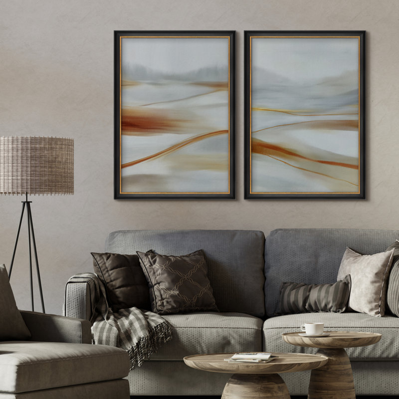 Art mural encadré Premium Premium Fine Art Antique Classic pour chambre à coucher - 26 po x 36 po avec ensemble de 2 tapis