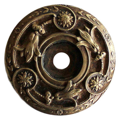 Jewel Metal Knob Backplate