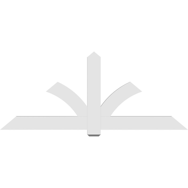 Support pour pignon en PVC Redmond, H 35 po x l 84 po (pas: 10/12), P 2 po x F 6 po