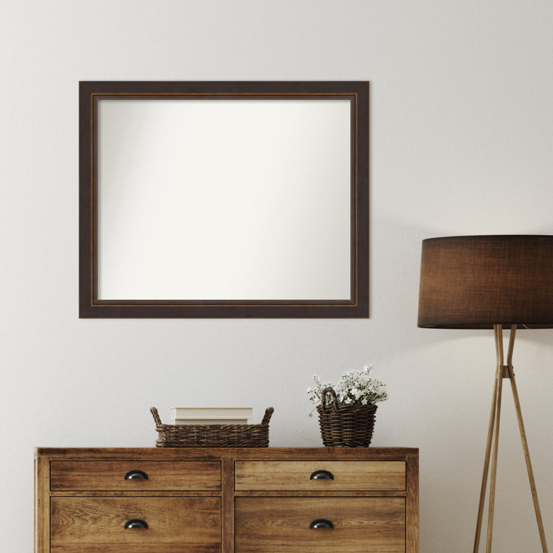 Ramsses Solid Wood Wall Mirror, 31.5" x 38.5", Rectangle