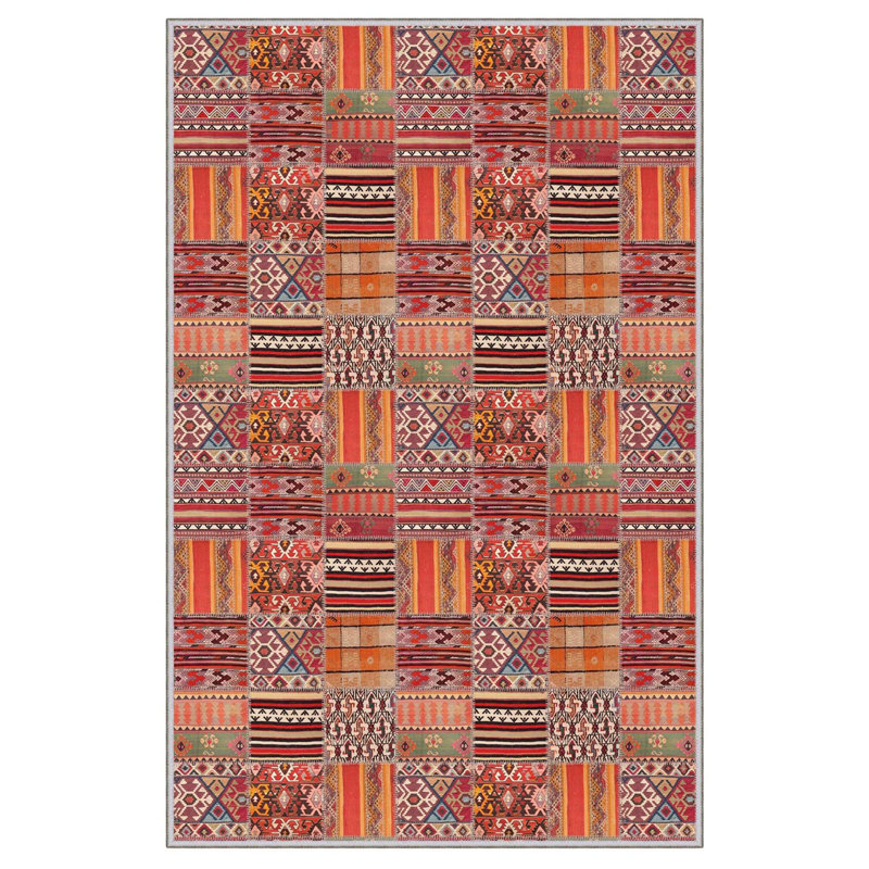Premium 3D Printed Area Rug, 5.2 x 7.5 Feet, 100% Polyester, 650 g/m² | Antibacterial, Non-Slip PVC Dot Underside, Machine Washable | Ideal for Living Room, Bedroom & Home Decor, Soft Pile Height: 0.3 Inches