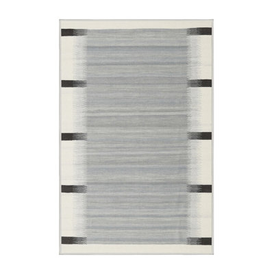 Tapis abstrait beige / noir / gris