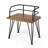 WOOD AND METAL CHAIR (Set of 2)