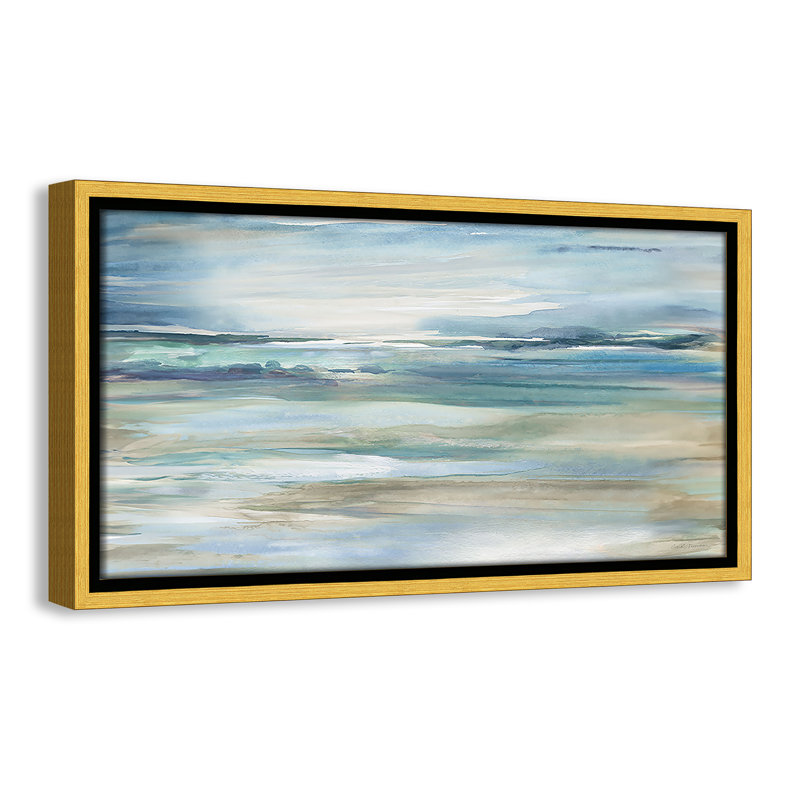 Reflection Skies - Version Panorama, reproduction par Carol Robinson, H 9,5 po x l 17,5 po, Doré
