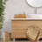 Water Hyacinth Waste Basket - Natural, Woven Bathroom Trash Can-105940908