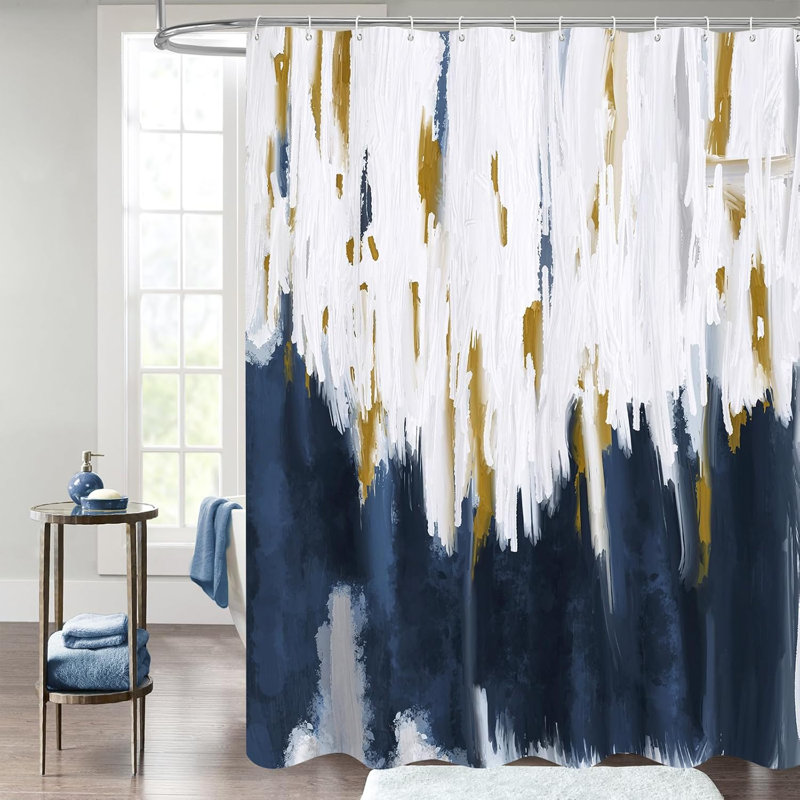 Abstract Ombre Shower Curtain