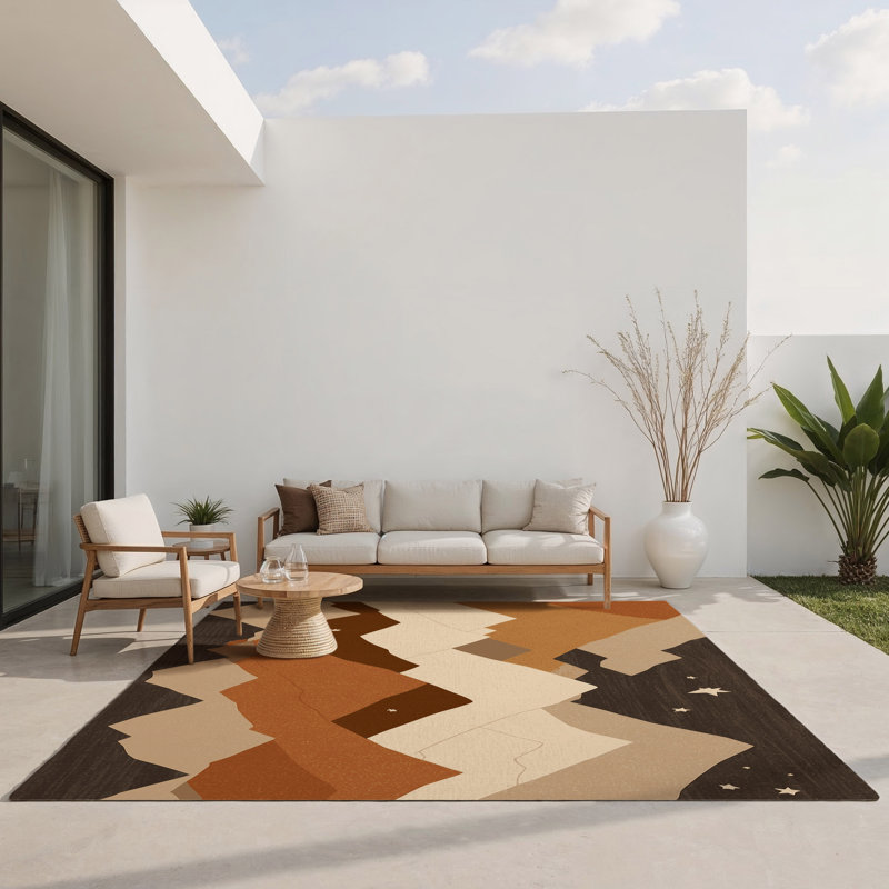 Starlit Ravine Indoor And Outdoor Area Rug, Rectangle 3' x 5'