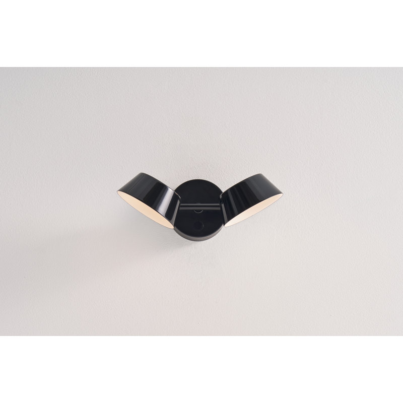 OLO Wall Double Lamp, Shiny Black