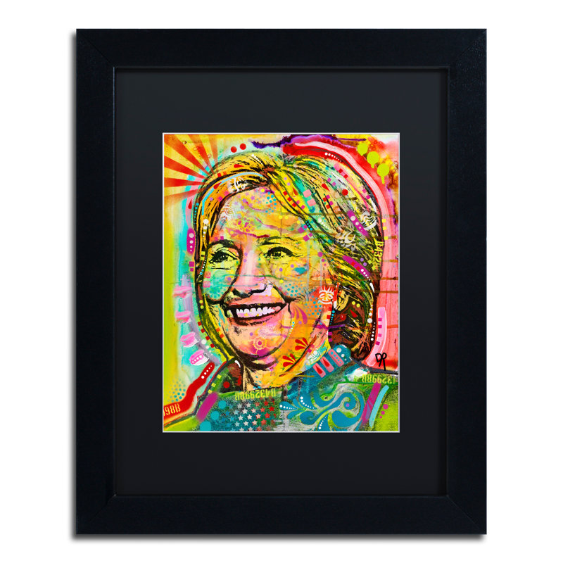 " Hillary " by Dean Russo, Black, 14" H x 11" W x 0.5" D