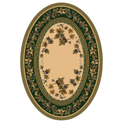 Alminus Signature Ivy Valley Opal Floral Area Rug