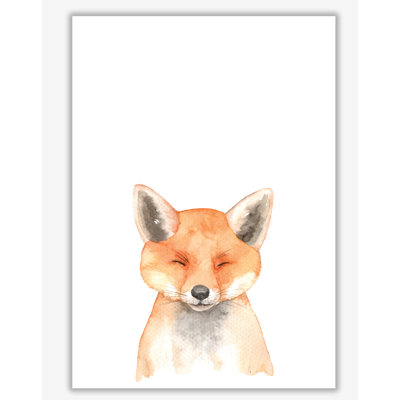 Forest Friends, Cute Fox - Painting