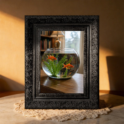 Black 3 PCS 5" x 7" Sophisticated Picture Frame with Plexiglass Front