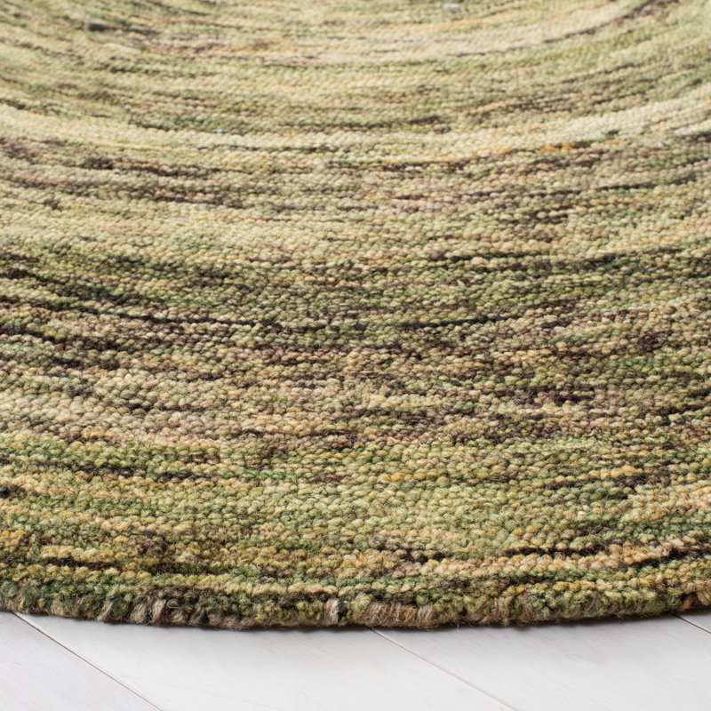 Nashua Hand Tufted Wool Abstract Rug, Round 6'