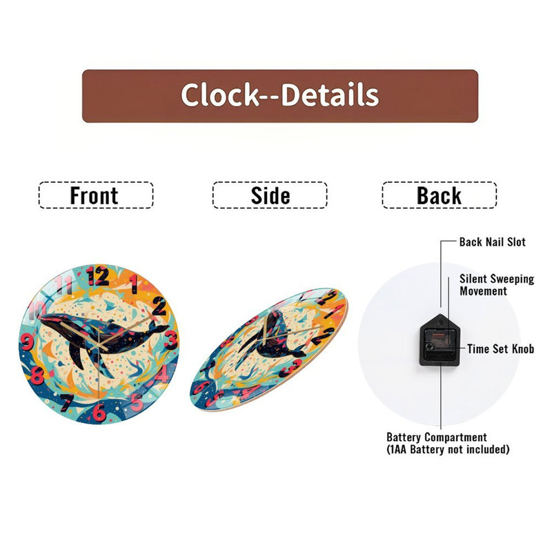 Horloge murale 12 ''