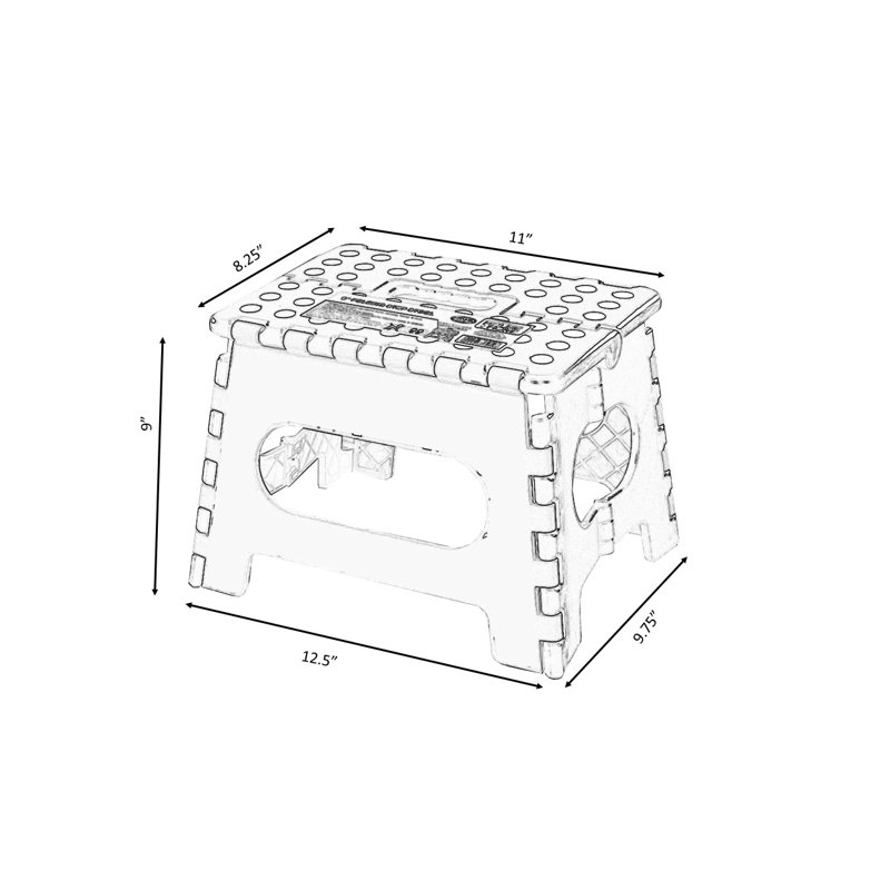 1 - Step Plastic Folding Step Stool