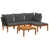 Anthracite Cushion/Natural Black Frame