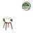 Kerby Fabric Dining Chair with Wooden Frame-855857435