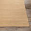India Hand Loomed Cotton Modern Area Rug in Beige-172483206