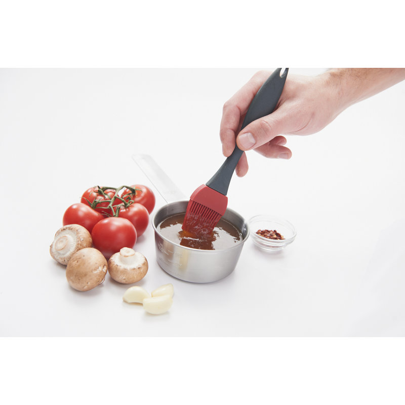 Stainless Steel Grill Basting Set with Silicone Brush