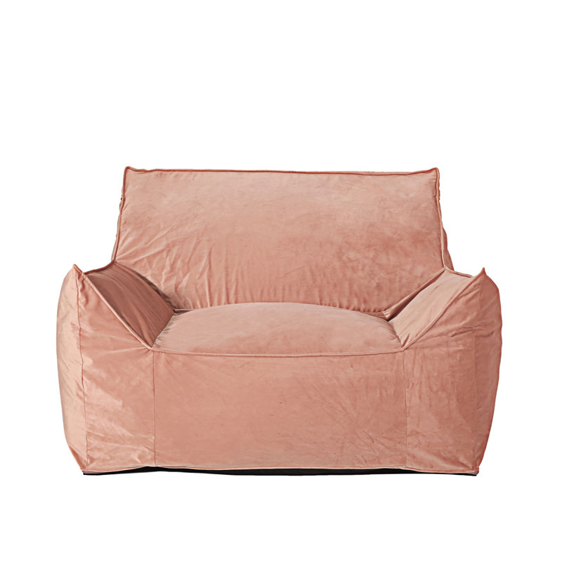Fauteuil à billes avec accoudoirs, Rose, H 30,01 po x l 40,01 po x P 40,01 po