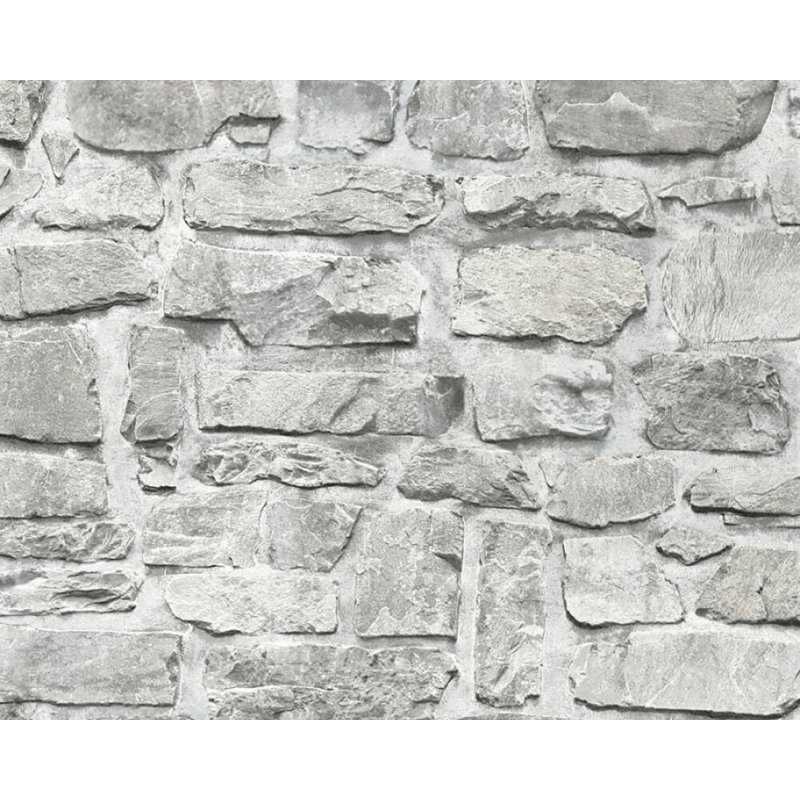 Rouleau de papier peint texturé L 33 pi x l 21 po Brunter, Brun / beige / gris