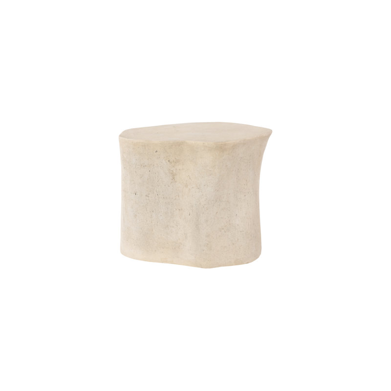 Cast Naturals 28" Pedestal Dining Table, Off White