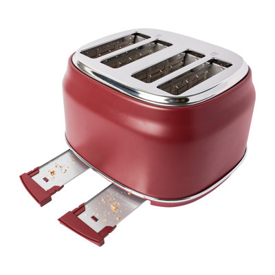 Bedford Berry Red 4-Slice Toaster