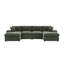 Grand modulaire réversible avec repose-pieds Tondreau Massasoit-222839473