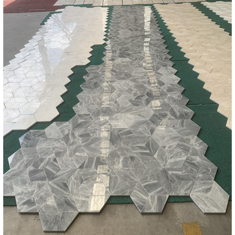 Carreau de marbre hexagonal