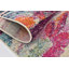 Tapis orange / bleu à motif abstrait Jaclyn-24294344