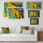 Art en acrylique noir et jaune-171615170-171615172