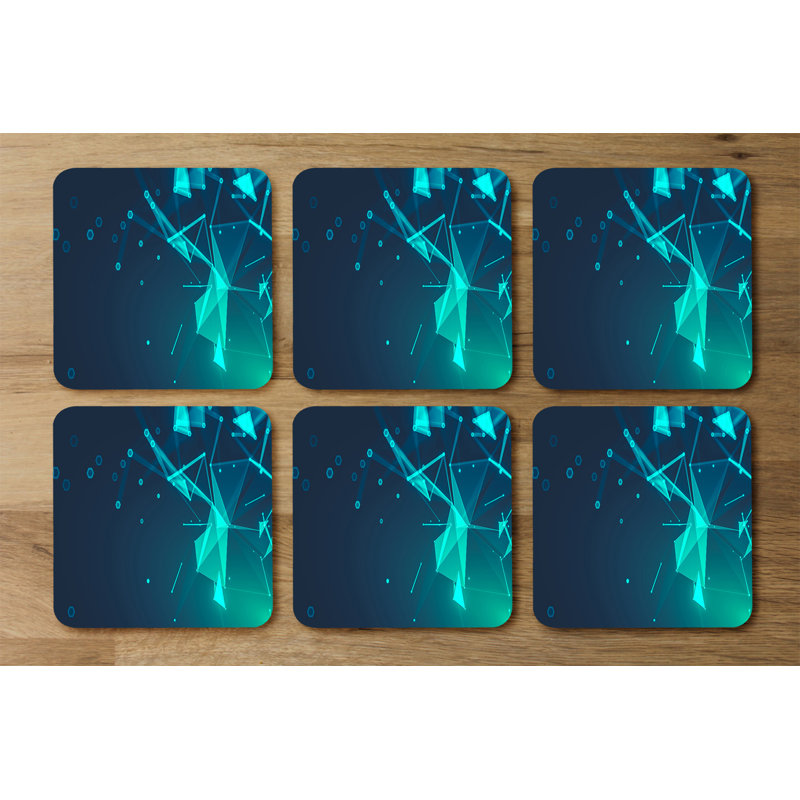 Square 6 Piece Coaster Set